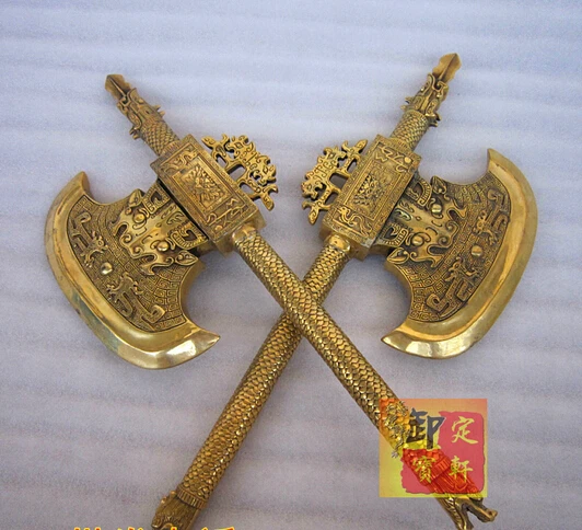 

B0601 419Bronze crafts decoration axe copper axe crescendos mountains axe customize statue