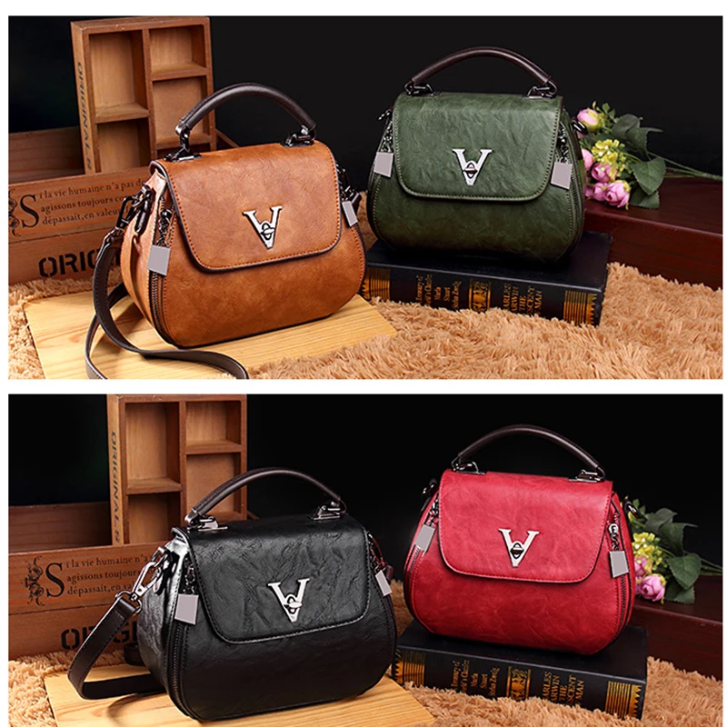  2019 Genuine Leather Women Bags V letters Designer Handbags Luxury Lady Shoulder Crossbody Bag Tass - 33034375645