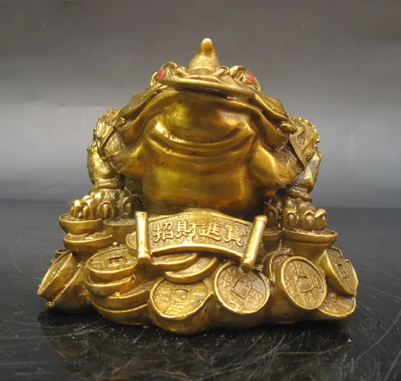 

Good metal pure brass gold toad 7-star toad lucky toad technology decoration lucky fortune