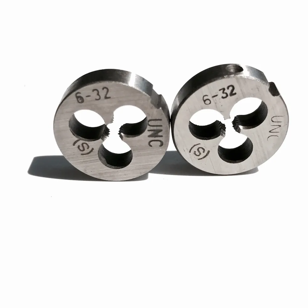 

Free shipping of 2PCS Alloy steel made UNC 6-32/UNF 6-40 manual dies threading tools for metal workpieces threading work