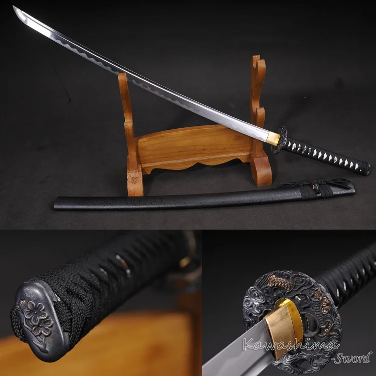 Функциональный тренировочный нож Iaito Dojo катана лезвие Tang 1045 светильник из