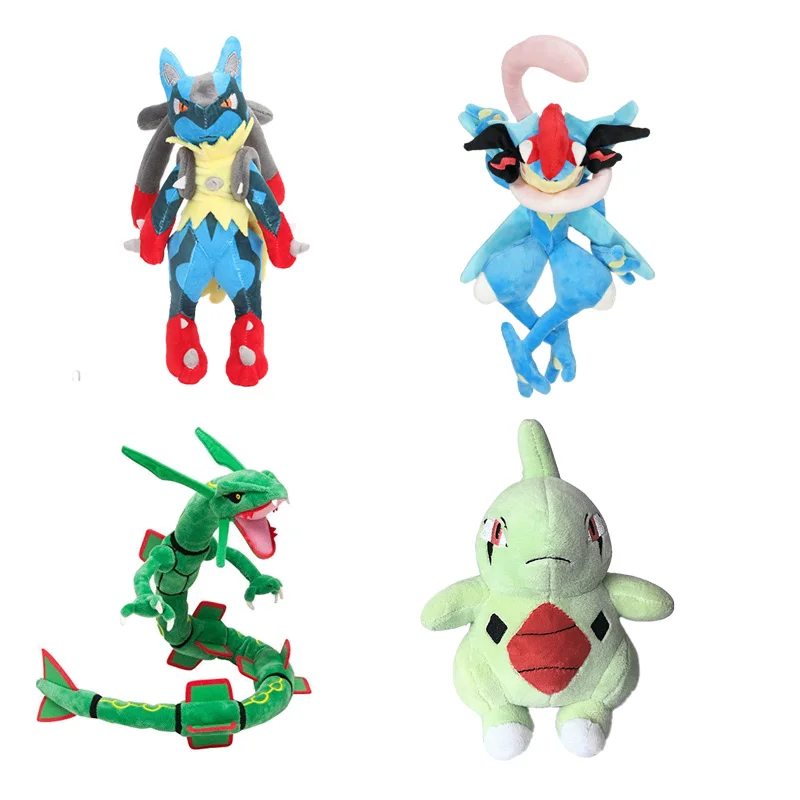 

Sun and Moon Lycanroc Larvitar Greninja Gekoga Plush Doll Cosplay Post-Graduate Cloth Stuffed Toy