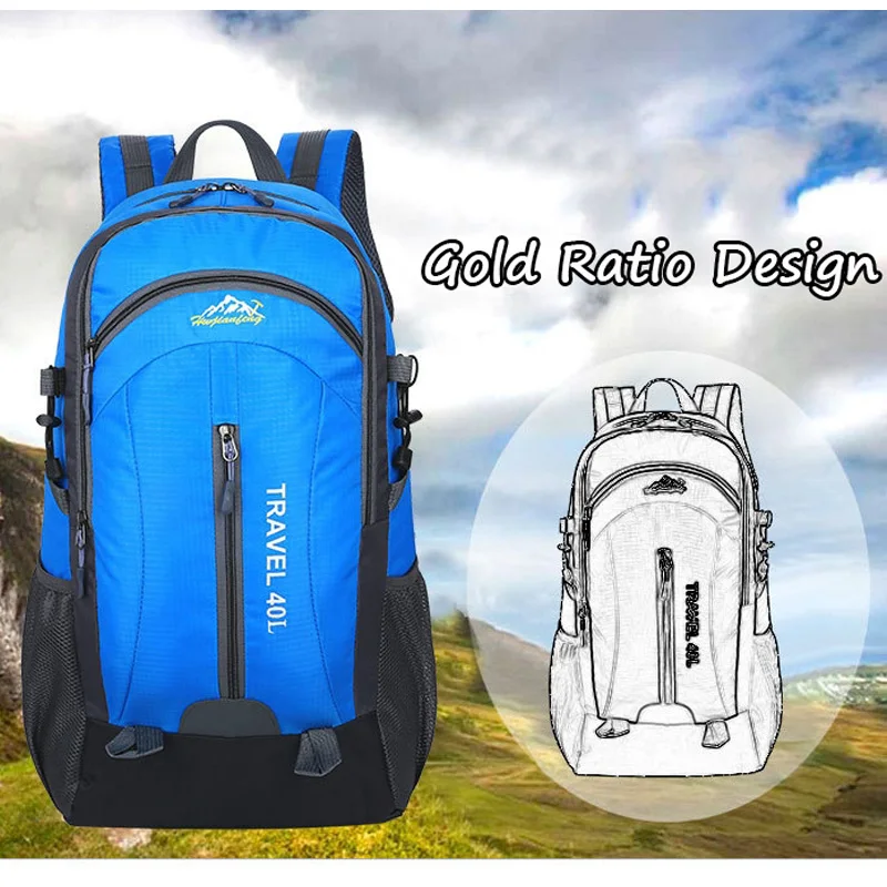  New Men Backpack USB Charging 40L Large Capacity Out Door For Male Bag Waterproof Casual Backpacks  - 32835039420