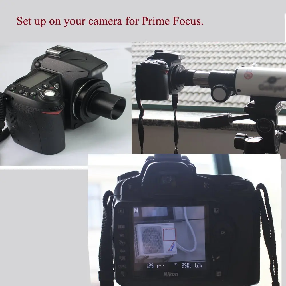 Deluxe Telescope Camera Adapter Kit for Sony AF DSLR / SLR - Prime Focus and Projection - Fits Standard 1.25