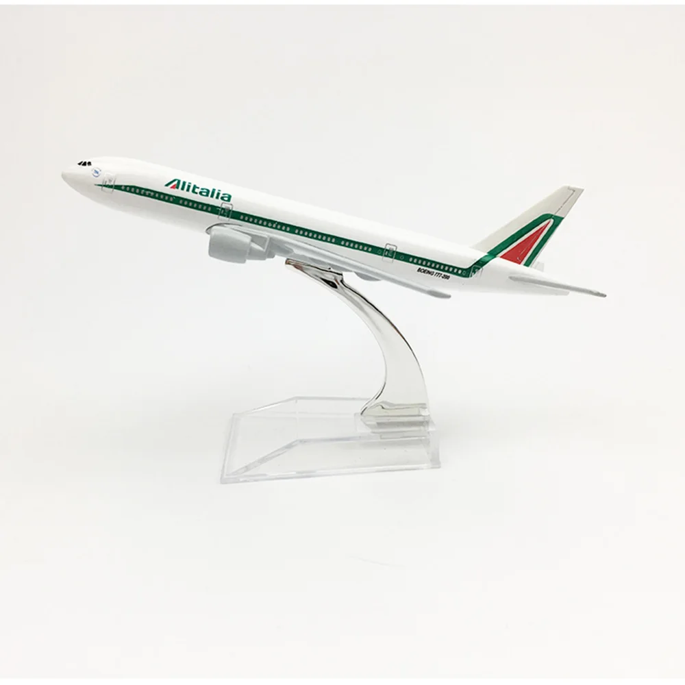 1/400 весы летательный аппарат Boeing 777 Alitalia 16 см сплав модель B777 игрушки для детей