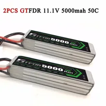 2PCS 3S 11.1V 5000mah 50C MAX 100C GTFDR RC Lipo Battery AKKU Batteria For RC Model Trex 500 Helicopter Traxxas Car Boat Drone