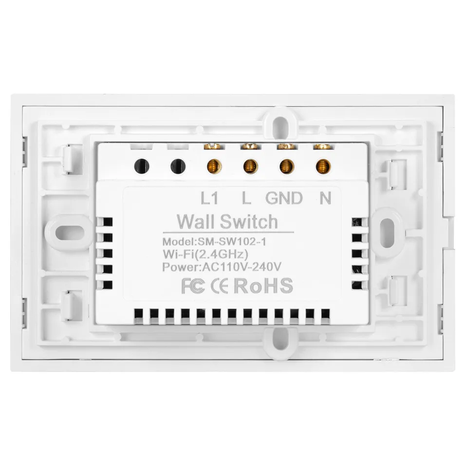 Нам Стандартный 10A/банды умный WI-FI переключатель 1/2/3 сенсорный Панель, Беспроводной дистанционного WI-FI выключатель света, работает с Amazon Alexa Google Home