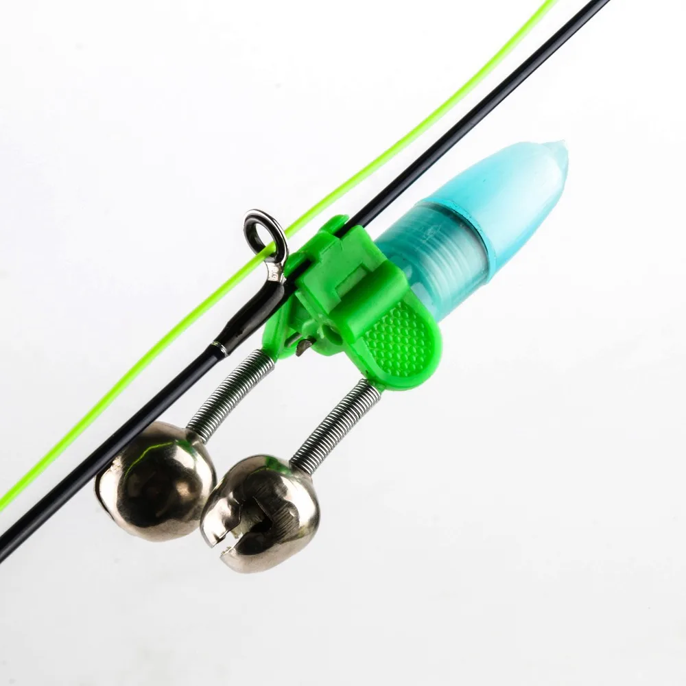 10 pcs Nighted Light Float Twin Fishing Bell Ring, Fishing Bite Alarm, Fishing Bellin Fishing