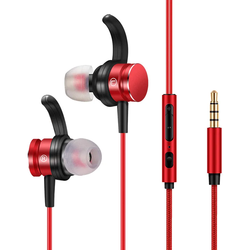 

Yescool F1 3.5mm metal wire control volume microphone earphones for Dictaphone game mobile smartphone tablet PC earbuds gift