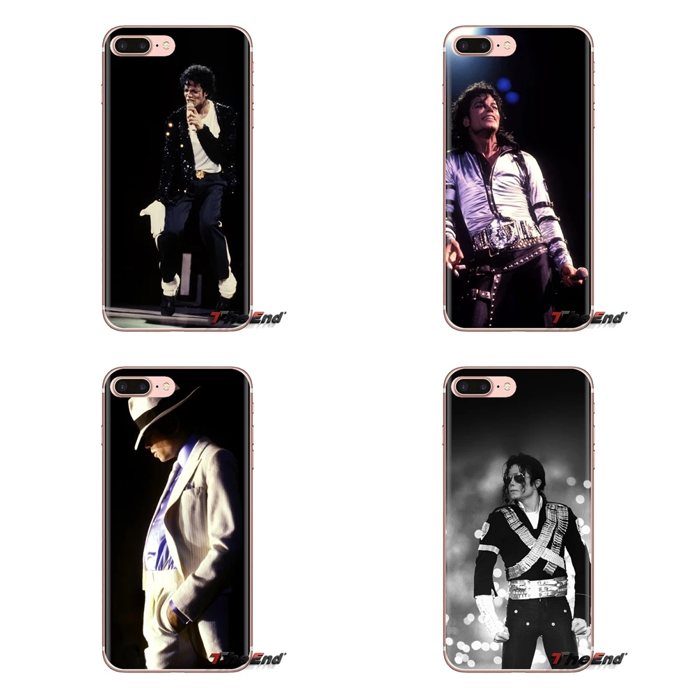 For Samsung Galaxy S3 S4 S5 Mini S6 S7 Edge S8 S9 S10 Plus Note 3 4 5 8 9 Fondo de Michael Jackson Soft Transparent Shell Covers |