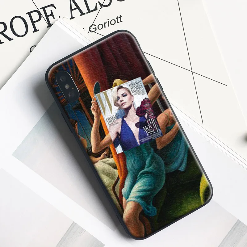 

Charlize Theron magazine Collage Tpu Soft Silicone Phone Case Cover Shell For Apple iPhone 6 6s 6Plus 6sPlus 7 8 7Plus 8Plus X