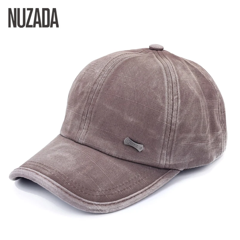 Brands NUZADA Men Women Baseball Cap Snapback Bone Hats Caps Hip Hop Washed Cloth 100% Cotton Casual 2017 Classic Simple