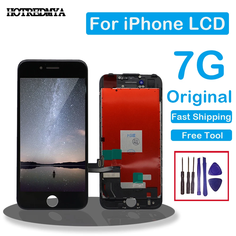 

Original LCD For iPhone 7 7 Plus LCD Display Digitizer Touch Screen Assembly Replacement 3D touch No Dead Pixel with Gifts