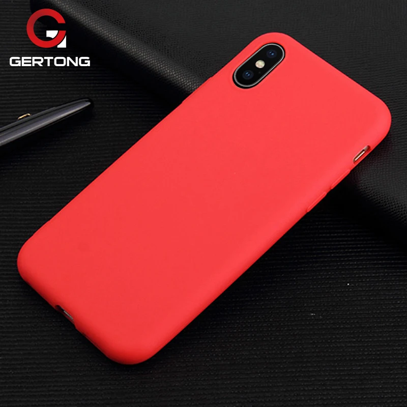 

Luxury Matte Color TPU Phone Case For iPhone X 7 8 6 S 6S 7 Plus XS Max XR Ultra Thin Silicone Protective Back Cover