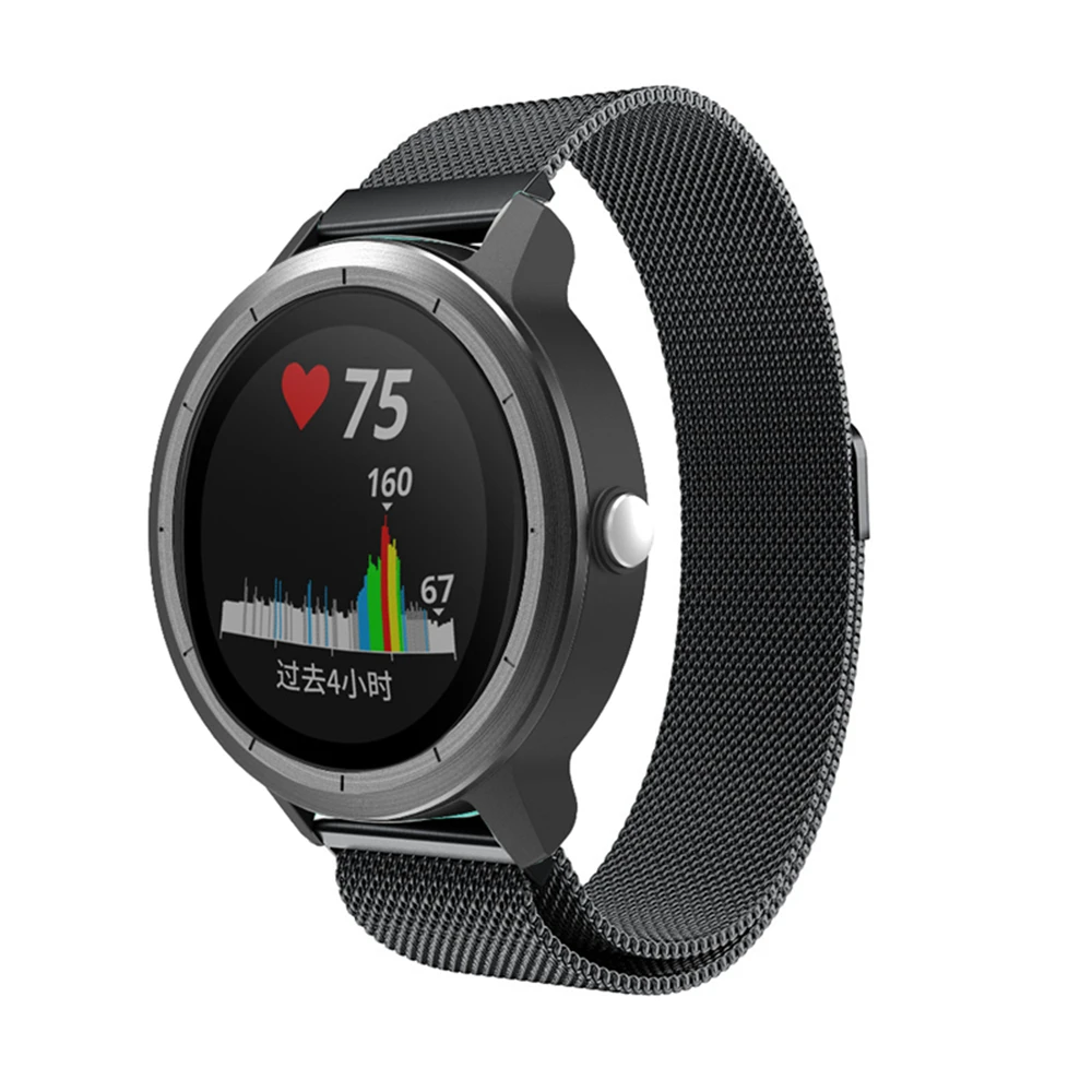 Миланский ремешок для часов Garmin Vivoactive 3/Vivomove HR/Vivoactive 3, музыкальный сменный ремешок для часов 20 мм, силиконовый ремешок