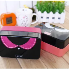 1 х японский стиль 2 слоя Ланч-бокс с поясом Bento box для суши-еда контейнер 730 мл w/4 узора для мужчин и женщин