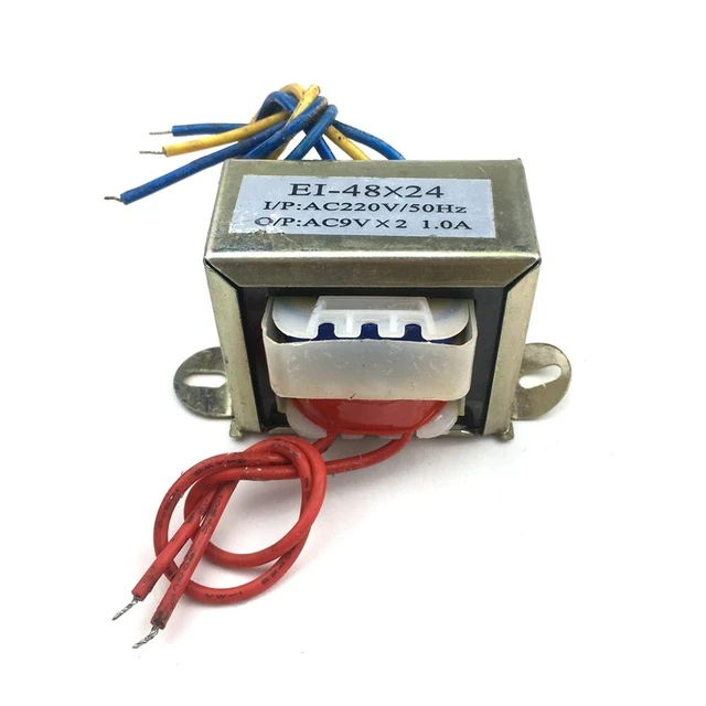 transformateur 220v 12v 220V turn single 12V 1A output AC AC power  transformer EI48*24 sound speakers electrical accessories 10W