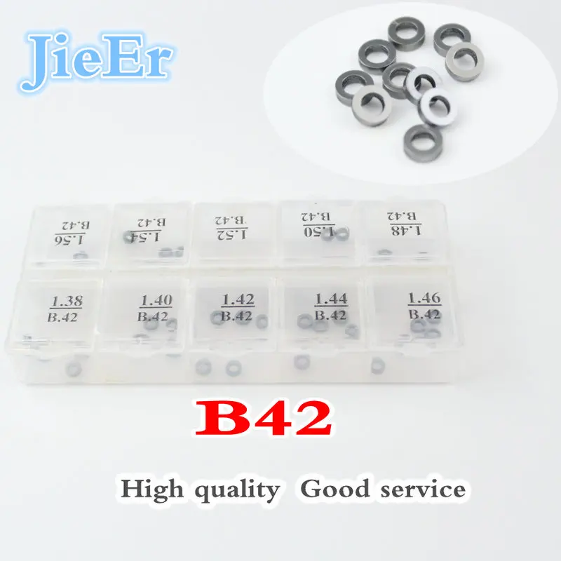 

B42 B48 （Custom size 5.1 х 3.0 :1mm-1.62mm）diesel Common Rail Injector Adjusting Shims Washers Gasket Set