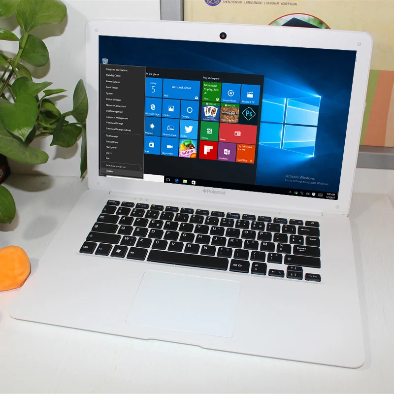 

Glavey 14.1inch windows10 Z3735F Tablet WiFi 2GB+32GB Quad-Core 1366*768pixels Single Camera HDMI White Tablet PC