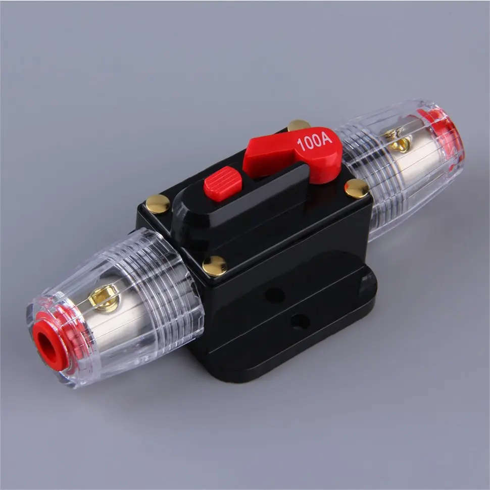 

10pcs Car Audio 100/80-Amp Circuit Breaker Manual Reset Switch Agu Fuse Holder