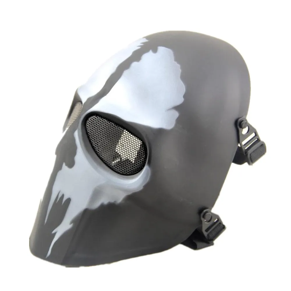 tactical skull face mask military CS skull mask field protective Halloween mask dance movie props for hunting paintball (2)