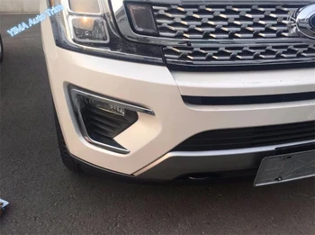 

Lapetus Auto Styling Side Front Fog Light Lamp Frame Cover Trim 2 Pcs / Set Fit For Ford Expedition 2018 2019 / ABS