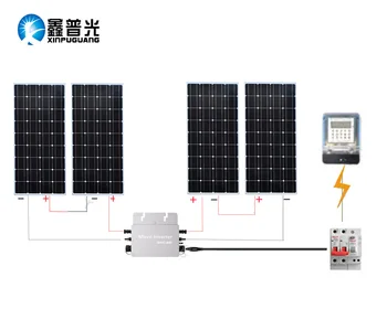 

600w system module kit and network systems 4pcs 150w PV solar panel cell inverter+controller Solar Photovoltaic