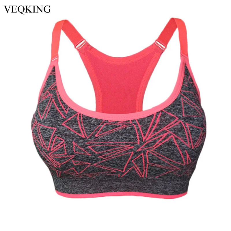 

[Clearance] Women Adjustable Straps Sports Bras Padded Push Up Absorb Sweat Quick Dry Yoga Bra Seamless Fitness Running Top