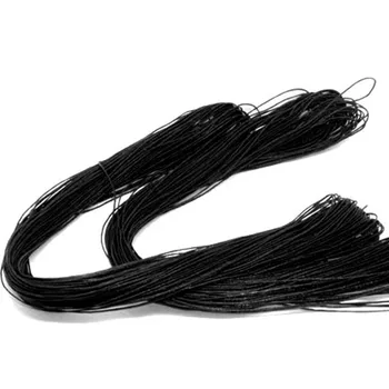 

Waxed Rope Cotton Cord Black Jewelry DIY Making Finding 1mm 80M 1Roll