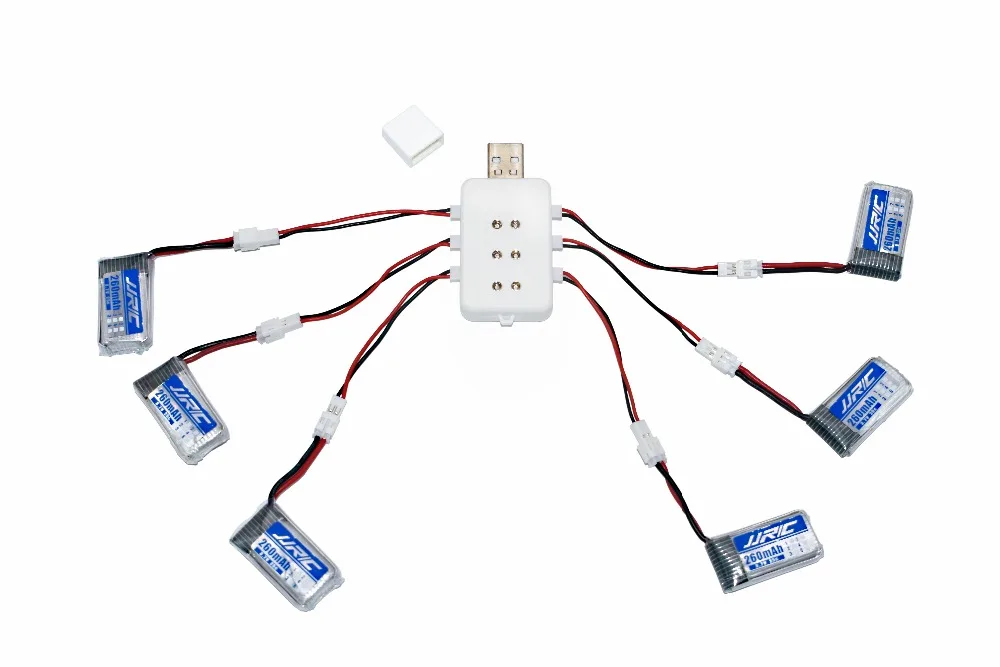 Аккумулятор JJRC H20 3,7 V 150mAh для JJRC H20 Syma S8 M67 U839 Запчасти для радиоуправляемого квадрокоптера 3,7 V Lipo батарея и зарядное устройство(6 в 1