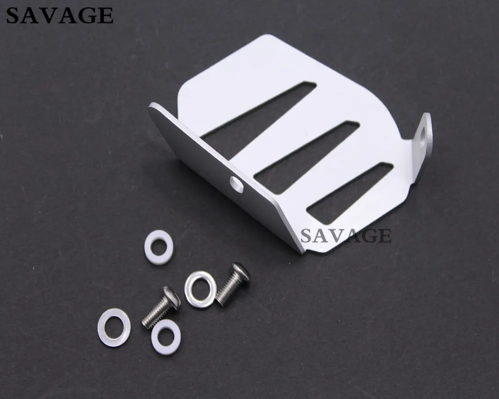 Silver Exhaust Flap Guard Cover Protector For BMW R1200GS LC /R 1200GS LC ADV 2013-, R1200R