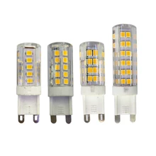 G9 Conduziu a Lâmpada AC220V-240V 5 W 7 W 9 W 12 W Quente/Frio Branco 360 Graus de Ângulo de Feixe mini CONDUZIU a Lâmpada de Luz