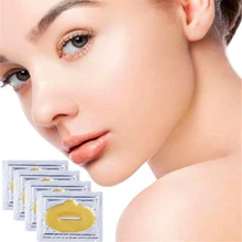 Любовь спасибо золото Коллаген маска для губ увлажняющая для плюша увлажняет эссенция против морщин патчи для губ 1 сумка