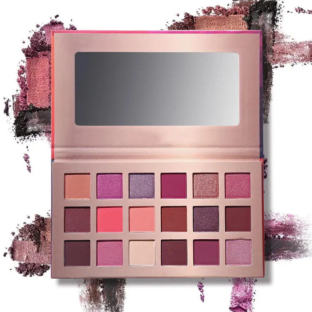 

18 Colors Fashion Eyeshadow Palette Makeup Highly Pigmented Shimmer and Matte Blendable Waterproof Long Lasting Eye Shadow