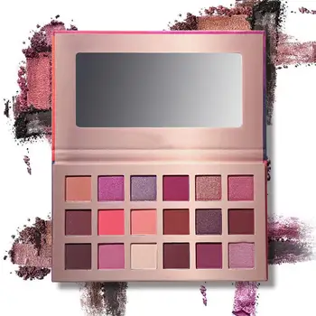 

18 Colors Fashion Eyeshadow Palette Makeup Highly Pigmented Shimmer and Matte Blendable Waterproof Long Lasting Eye Shadow