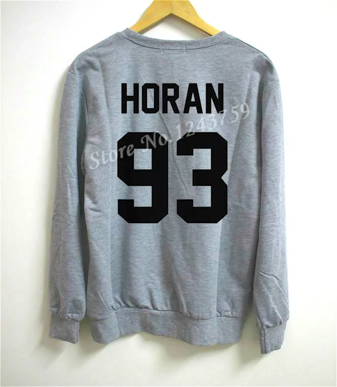 Новая женская толстовка Niall Horan 93 с буквенным принтом повседневный джемпер