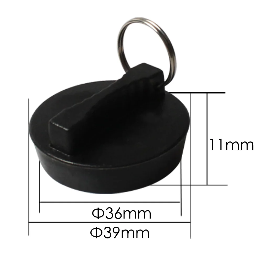 Talea Black Rubber Sink Drain Strainer Lid Sink Water Seal Lid Tap