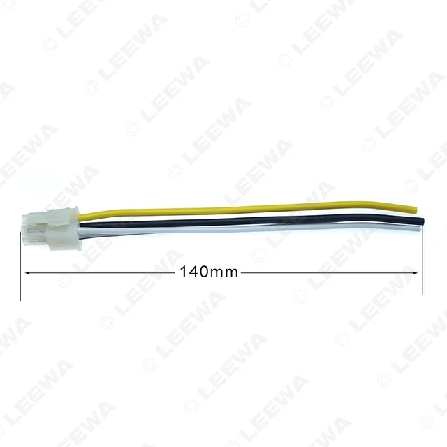 LEEWA Universal Car Wire Harness Connector 4Pin Into Car DVD