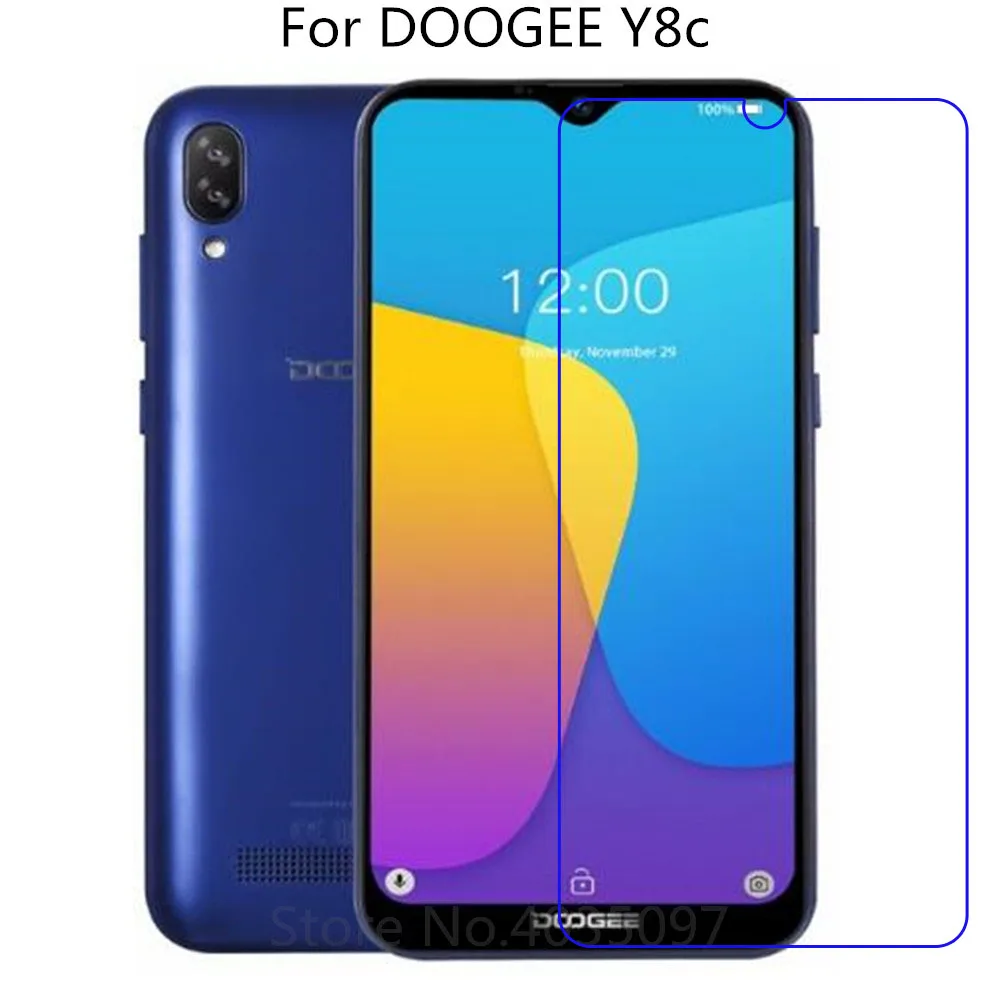 Закаленное стекло Для Doogee Y8C 9H 2.5D Высококачественная защита экрана стеклянная