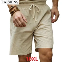 Летние мужские шорты в китайском стиле, винтажные хлопковые повседневные шорты, домашние мужские свободные шорты, большие размеры 8XL 9XL 10XL 50 52 54 56 58 60 хаки