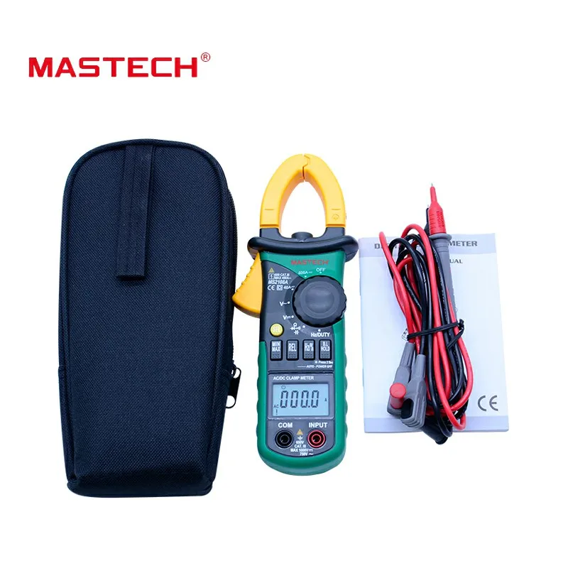 Mastech MS2108A цифровой клещи мультиметр с автоматическим переключением диапазонов AC 400A Ток Напряжение Частота мультиметр тестер сзади