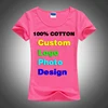 Slim Sexy Custom Tee Shirt  Logo Photo Text Print for Women Ladies Summer Cool Basic Cotton T-Shirt Short Sleeve Tshirt 1