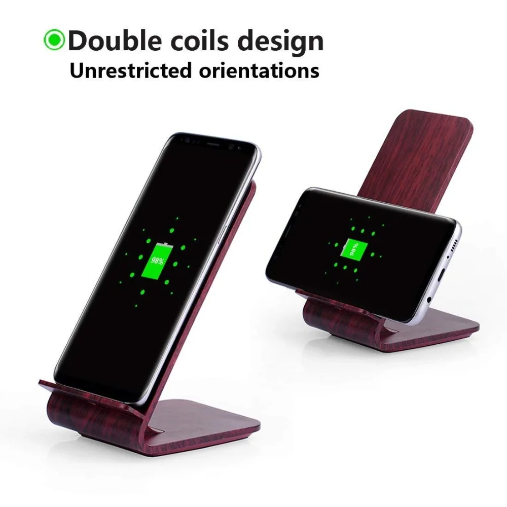 

eHuuGie Miicro USB Wireless Charging Pad Qi Wireless Charger for iPhone/X/XR/Galaxy S6 S7 Edge/Other Qi-Enabled Phones