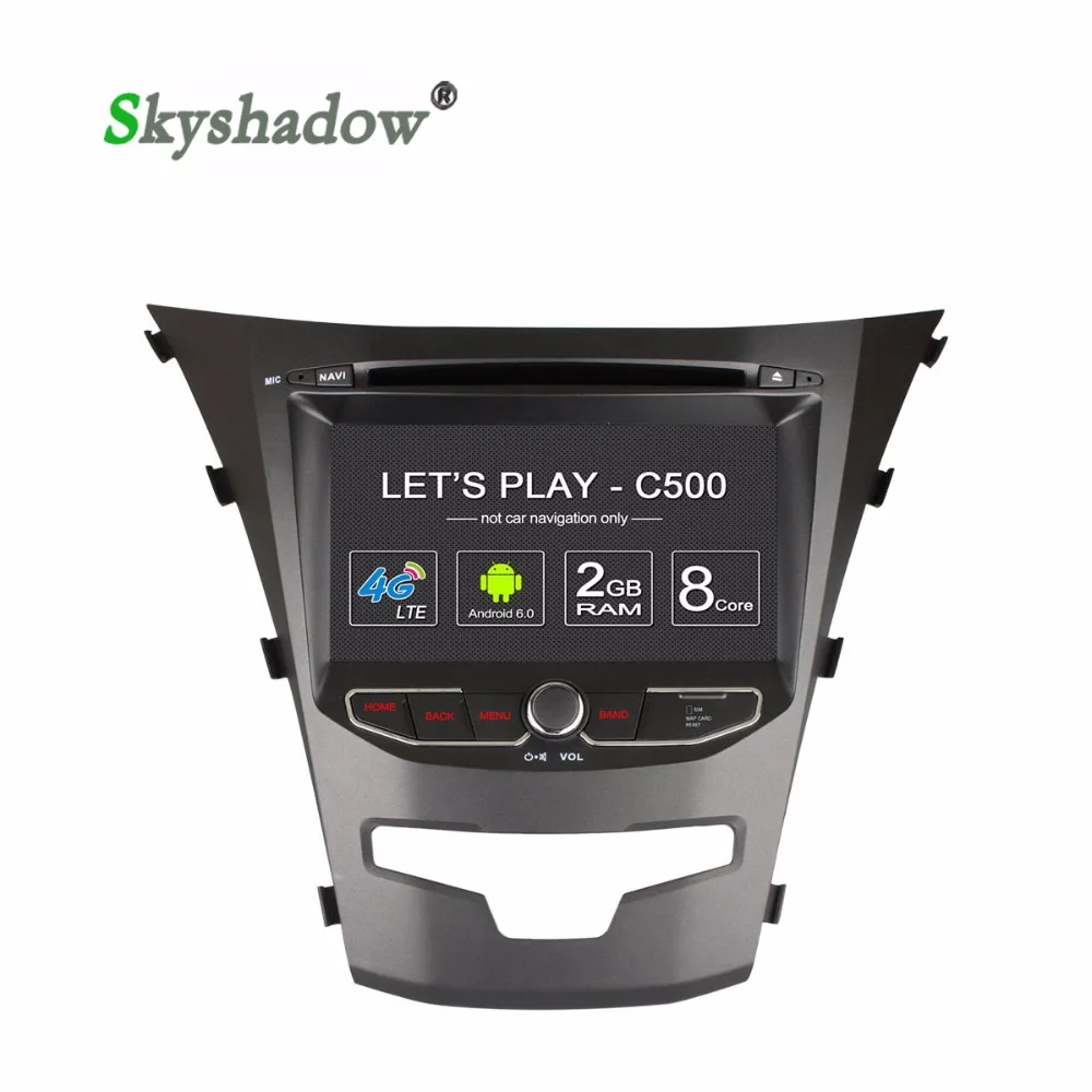 

C500 8 Core+2GB RAM+4G LTE Android 6.0 Car DVD Player For SsangYong Actyon Korando 2014 GPS map WIFI Bluetooth Radio TPMS DAB+