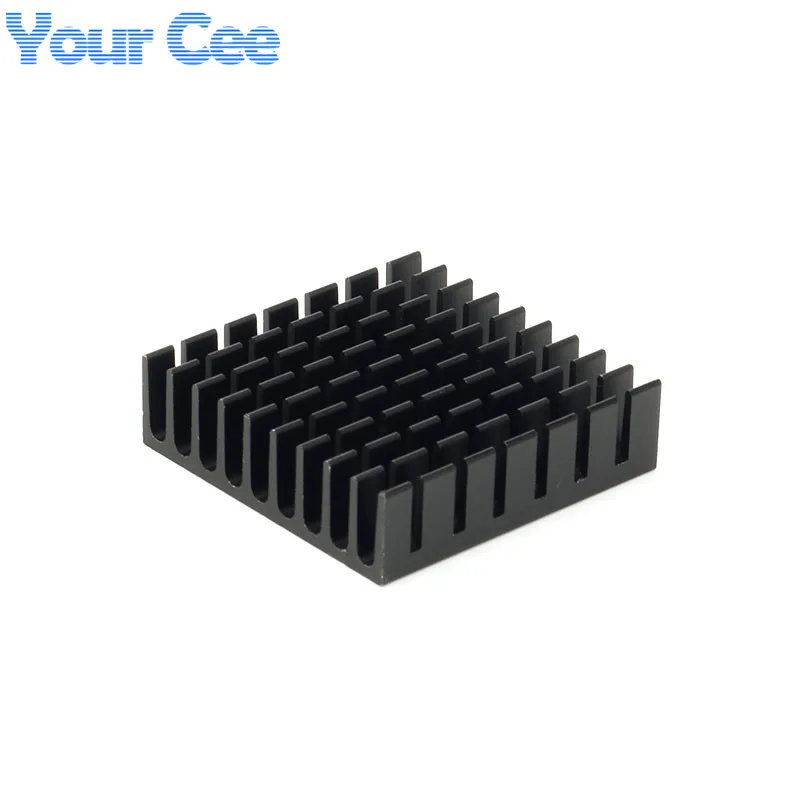 

1pc 35*35*10mm Heatsink Radiator Cooler Cooling Fin Aluminum Heat Sink for LED, Power IC Transistor, Module PBC Black 35X35X10mm
