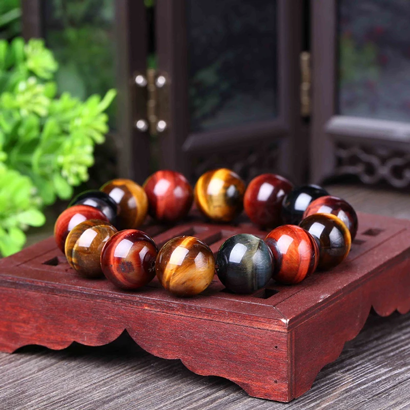Браслет из камня тигровый глаз натурального цвета 12 20 мм|bracelets for|tiger eye stone braceletcrystal