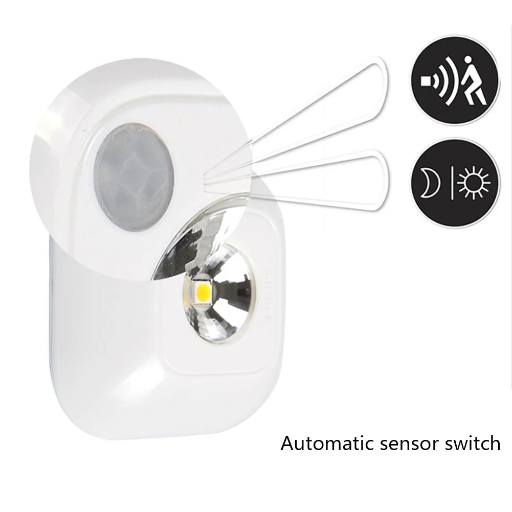 Популярный мини беспроводной инфракрасный датчик движения Ночной потолочный свет на батарейках крыльцо лампа