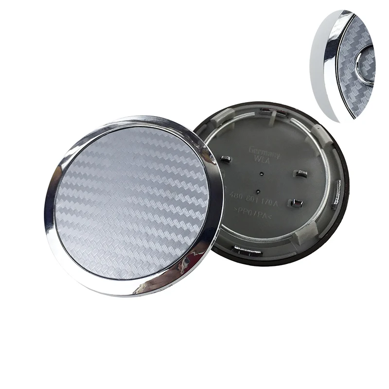 

4pcs/lot 69mm Carbon fiber Gray/Black Wheel Center Cap / Wheel Hub Cap Cover Car Badge Emblem For Audi A4 A6 P/N:4B0601170A