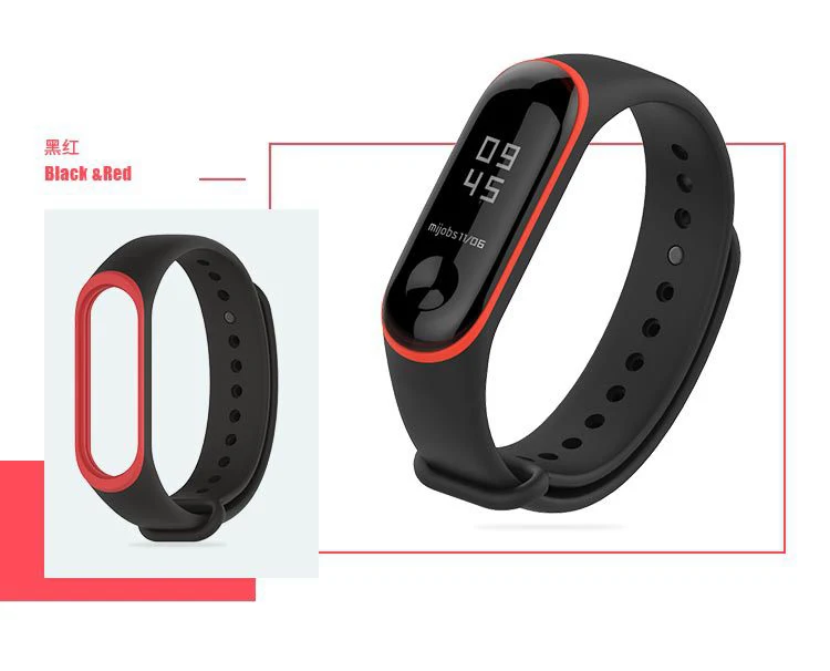 Двойной Цветной mi band 3 Аксессуары pulseira mi band 3 ремешок Эластичный термопластиковый ТПУ ремешок для xiaomi mi 3 band