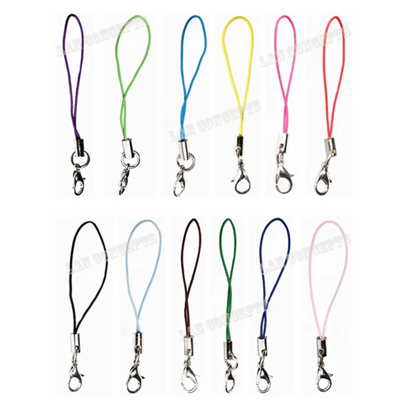 

Toy Doll Accessories Small Lobster Clasps Claw with lanyard for DIY crafts - 200pcs/lot LA0383 Free Shipping